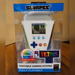 Tetris Slurpee NIB Portable Gaming System - White